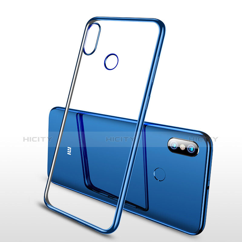 Custodia Silicone Trasparente Ultra Sottile Morbida T08 per Xiaomi Mi 8 SE Blu