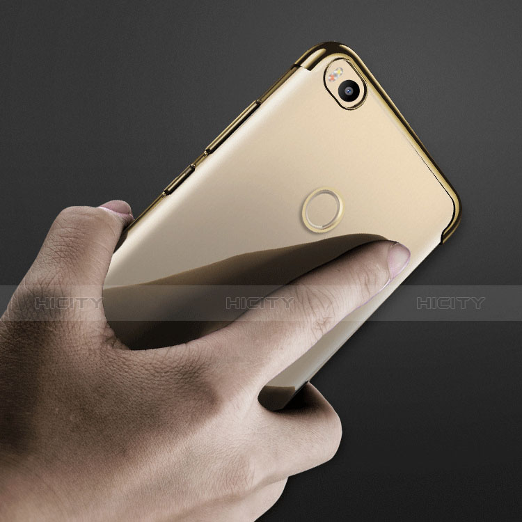 Custodia Silicone Trasparente Ultra Sottile Morbida T08 per Xiaomi Mi Max 2 Oro