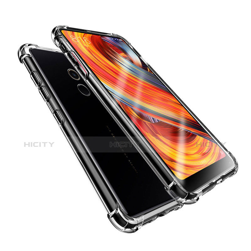 Custodia Silicone Trasparente Ultra Sottile Morbida T08 per Xiaomi Mi Mix 2 Chiaro