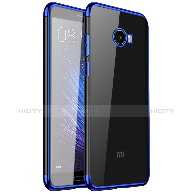 Custodia Silicone Trasparente Ultra Sottile Morbida T08 per Xiaomi Mi Note 2 Special Edition Blu