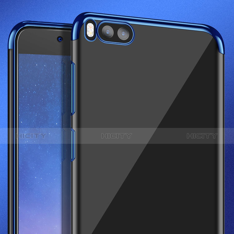 Custodia Silicone Trasparente Ultra Sottile Morbida T08 per Xiaomi Mi Note 3 Blu