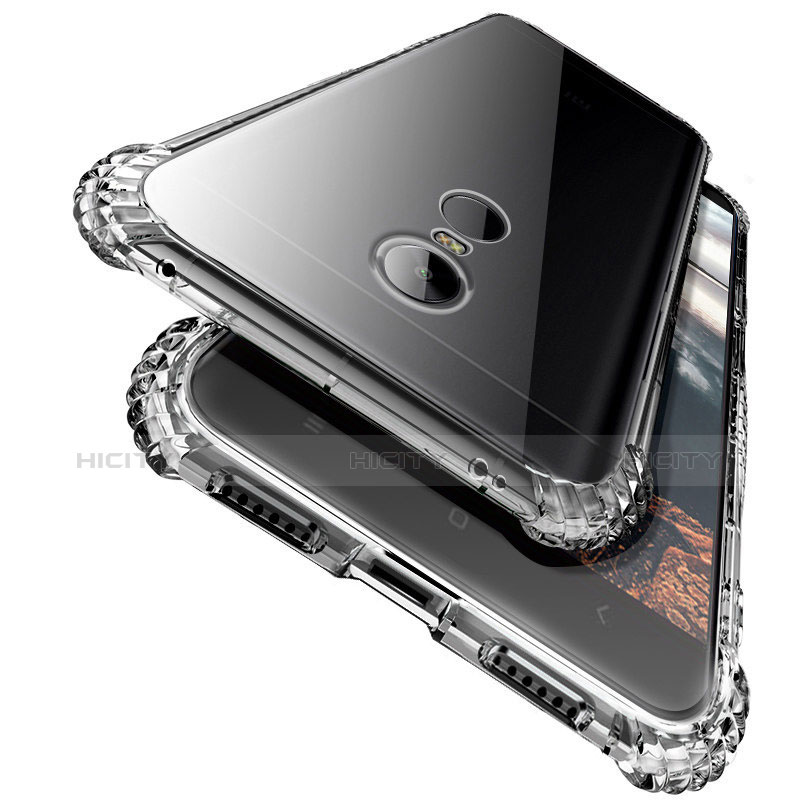 Custodia Silicone Trasparente Ultra Sottile Morbida T08 per Xiaomi Redmi Note 4 Standard Edition Chiaro