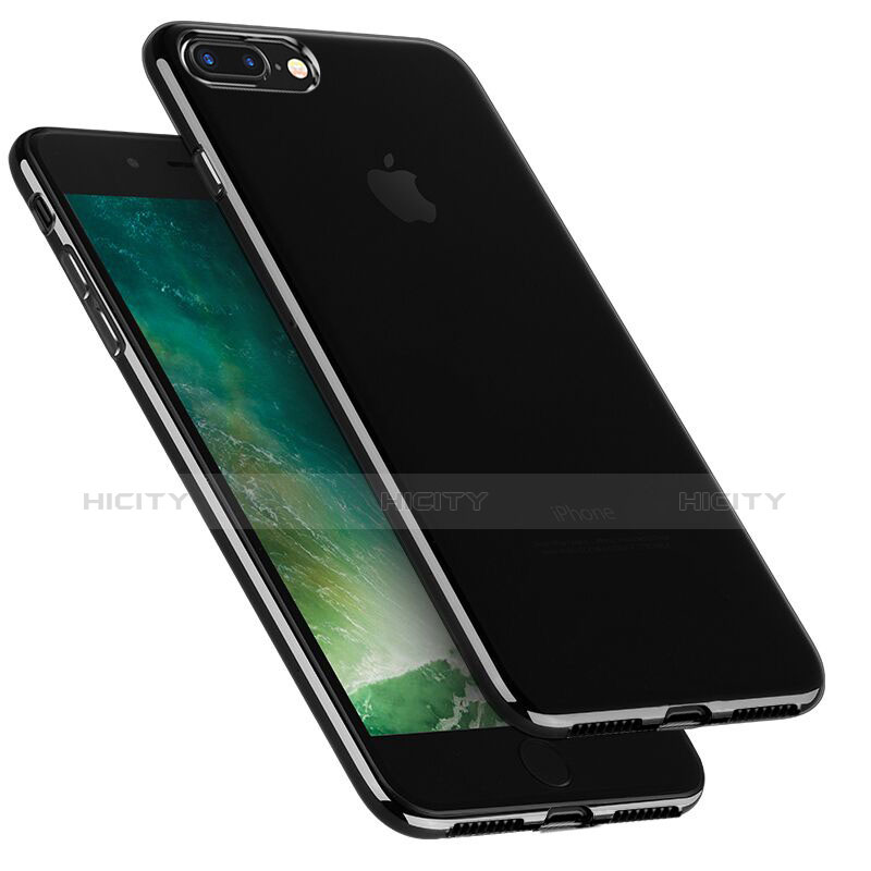 Custodia Silicone Trasparente Ultra Sottile Morbida T09 per Apple iPhone 8 Plus Chiaro