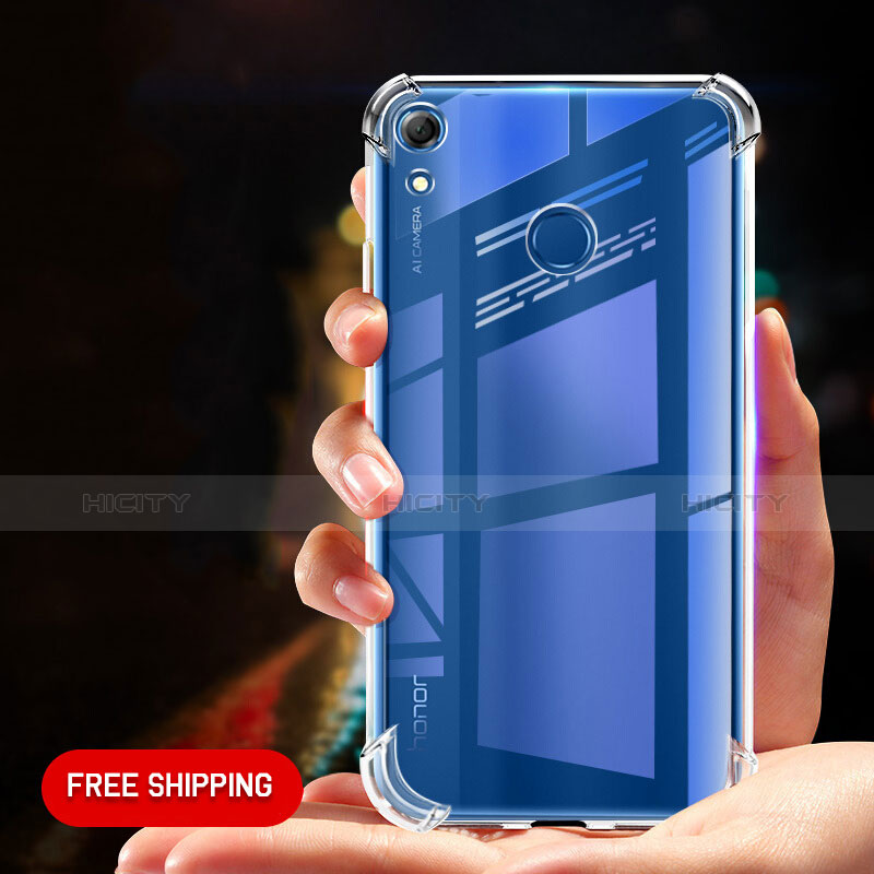 Custodia Silicone Trasparente Ultra Sottile Morbida T09 per Huawei Honor 8A Chiaro