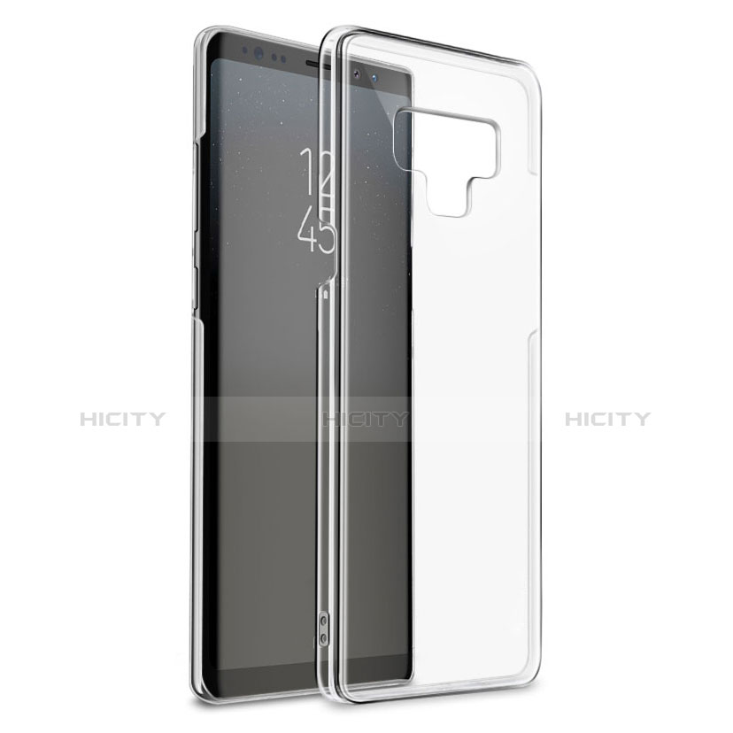 Custodia Silicone Trasparente Ultra Sottile Morbida T09 per Samsung Galaxy Note 9 Nero