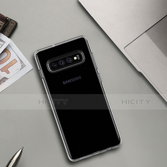 Custodia Silicone Trasparente Ultra Sottile Morbida T09 per Samsung Galaxy S10 5G Chiaro