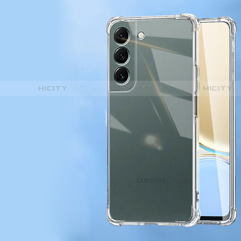 Custodia Silicone Trasparente Ultra Sottile Morbida T09 per Samsung Galaxy S21 FE 5G Chiaro