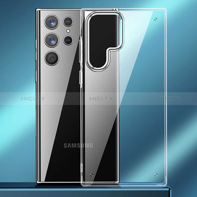 Custodia Silicone Trasparente Ultra Sottile Morbida T09 per Samsung Galaxy S24 Ultra 5G Chiaro
