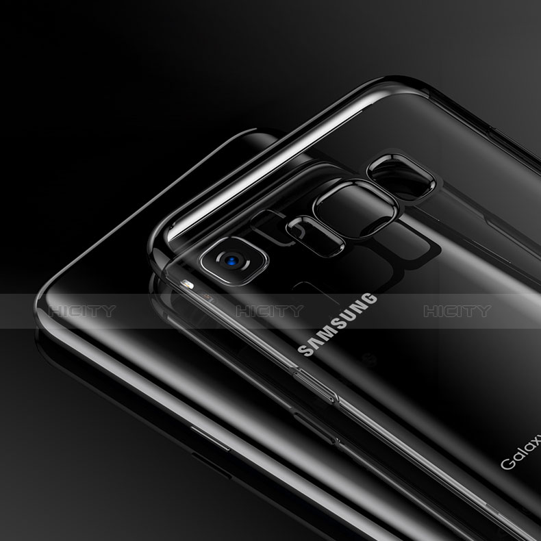 Custodia Silicone Trasparente Ultra Sottile Morbida T09 per Samsung Galaxy S8 Plus Nero
