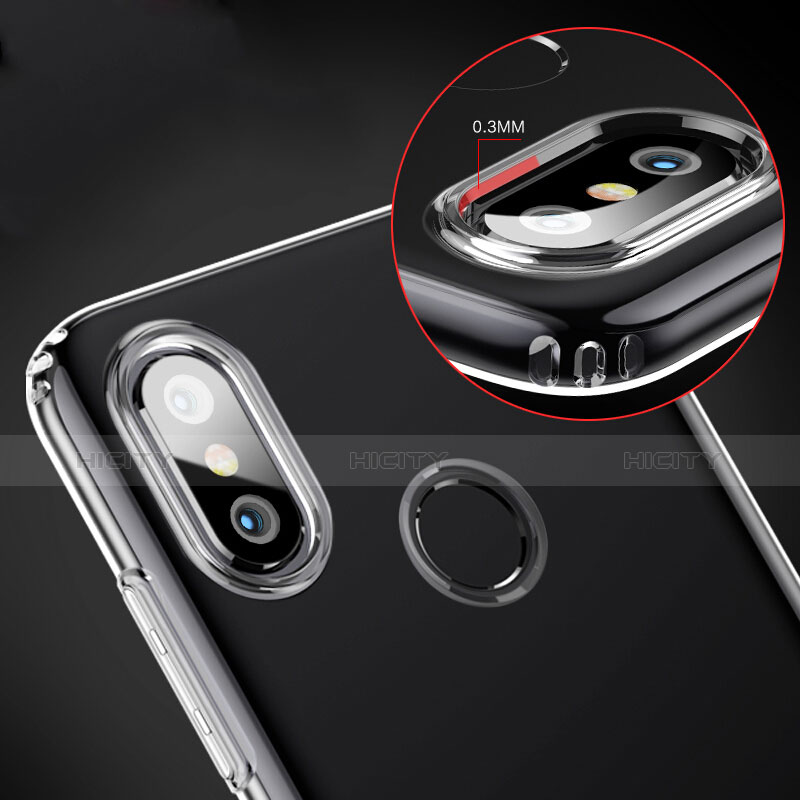 Custodia Silicone Trasparente Ultra Sottile Morbida T09 per Xiaomi Mi 8 Chiaro