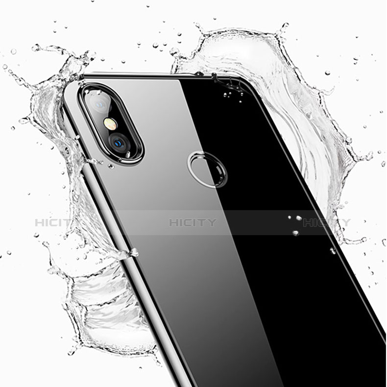 Custodia Silicone Trasparente Ultra Sottile Morbida T09 per Xiaomi Mi 8 Nero