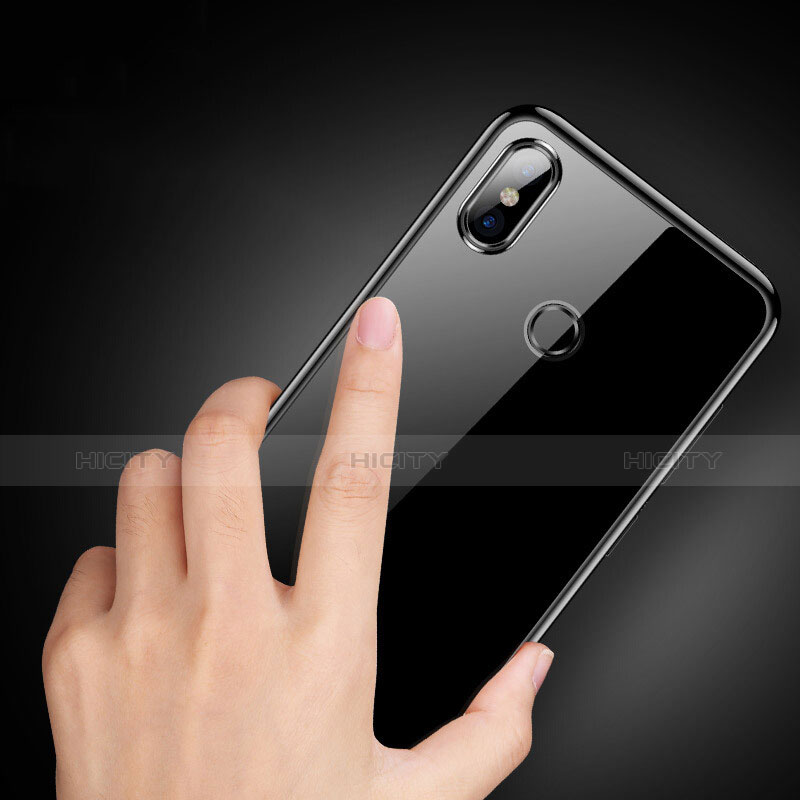 Custodia Silicone Trasparente Ultra Sottile Morbida T09 per Xiaomi Mi 8 Nero