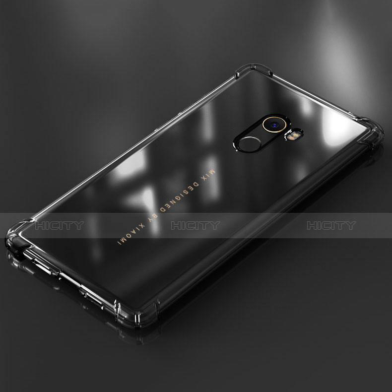 Custodia Silicone Trasparente Ultra Sottile Morbida T09 per Xiaomi Mi Mix 2 Chiaro