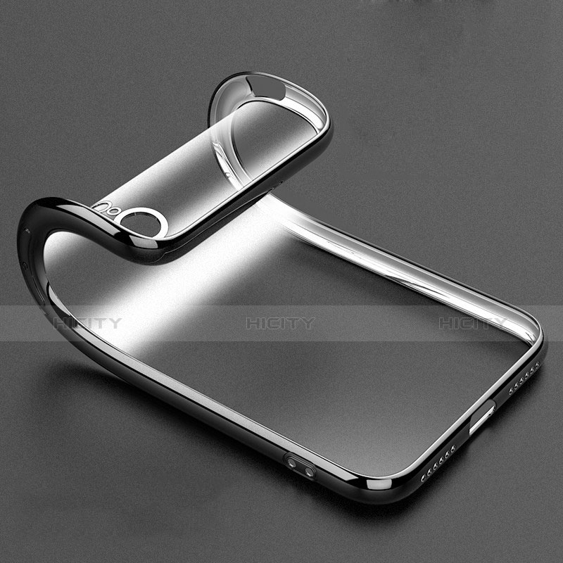 Custodia Silicone Trasparente Ultra Sottile Morbida T10 per Apple iPhone XR Nero