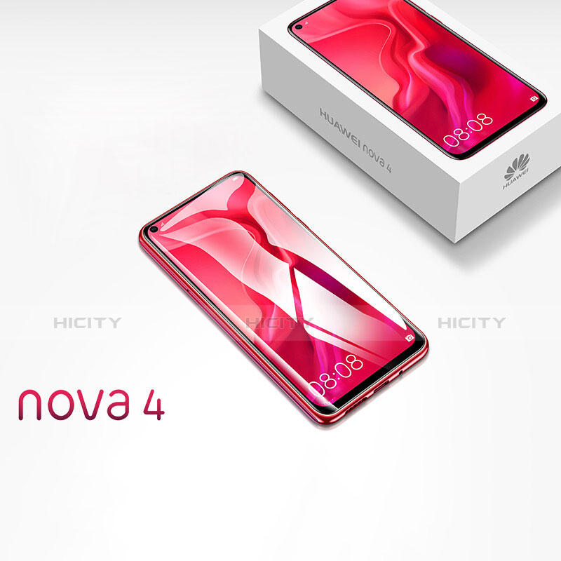 Custodia Silicone Trasparente Ultra Sottile Morbida T10 per Huawei Nova 4 Rosso