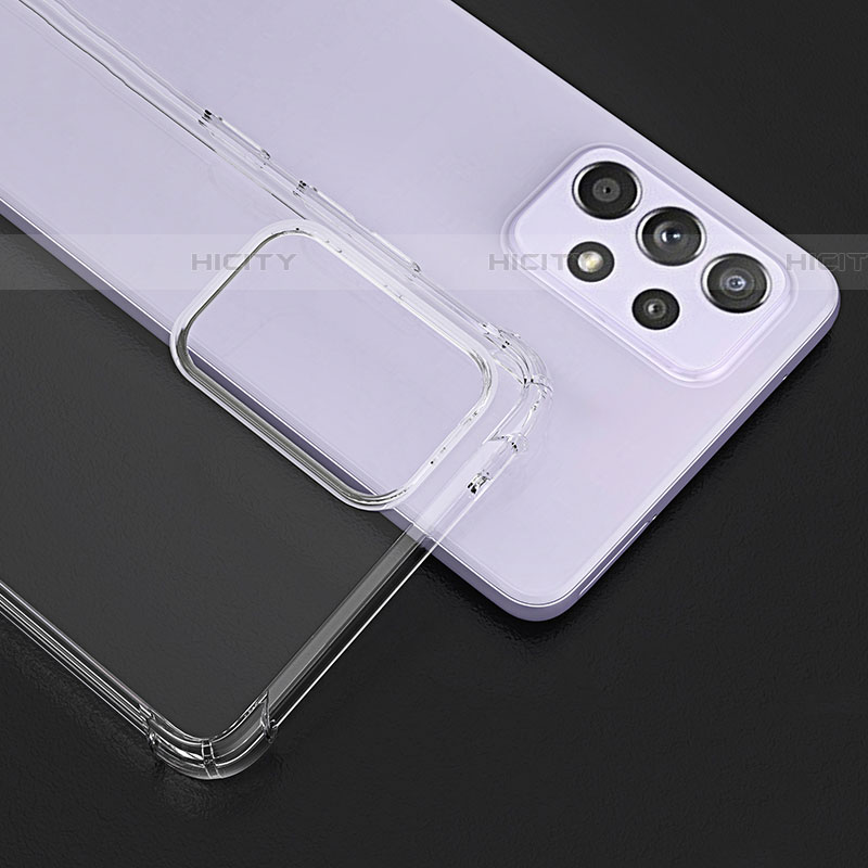 Custodia Silicone Trasparente Ultra Sottile Morbida T10 per Samsung Galaxy A52 4G Chiaro