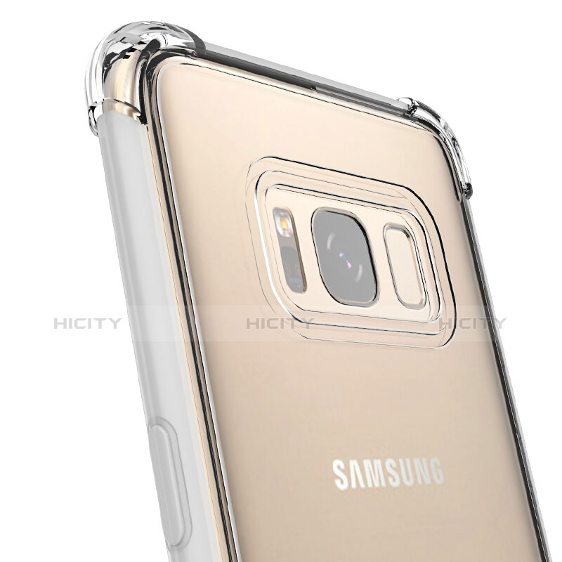 Custodia Silicone Trasparente Ultra Sottile Morbida T10 per Samsung Galaxy S8 Chiaro