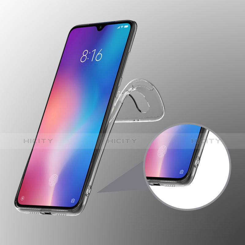 Custodia Silicone Trasparente Ultra Sottile Morbida T10 per Xiaomi Mi 9 Chiaro