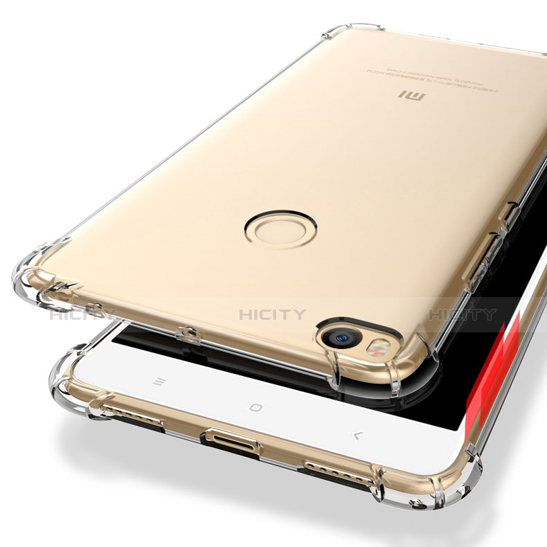 Custodia Silicone Trasparente Ultra Sottile Morbida T10 per Xiaomi Mi Max 2 Chiaro