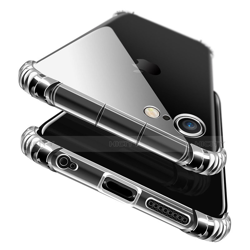 Custodia Silicone Trasparente Ultra Sottile Morbida T11 per Apple iPhone 6S Plus Blu