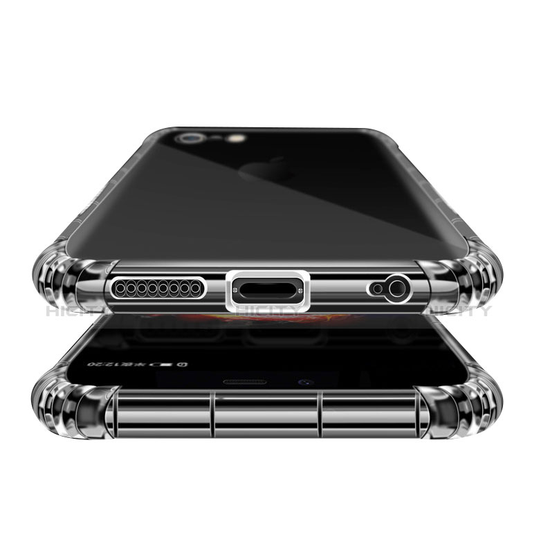 Custodia Silicone Trasparente Ultra Sottile Morbida T11 per Apple iPhone 6S Plus Blu
