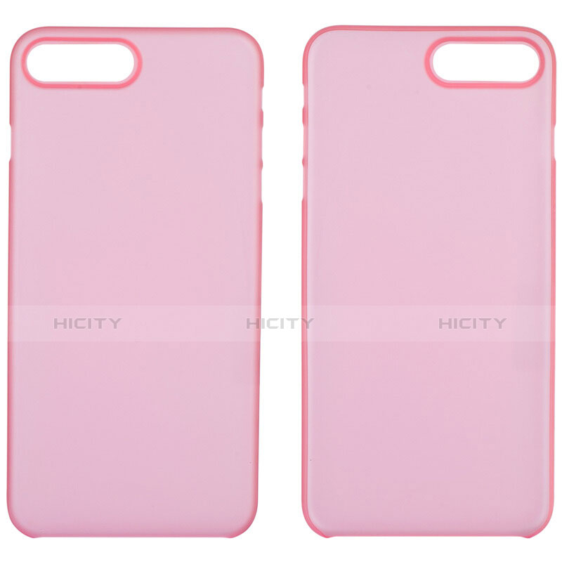 Custodia Silicone Trasparente Ultra Sottile Morbida T11 per Apple iPhone 8 Plus Rosa