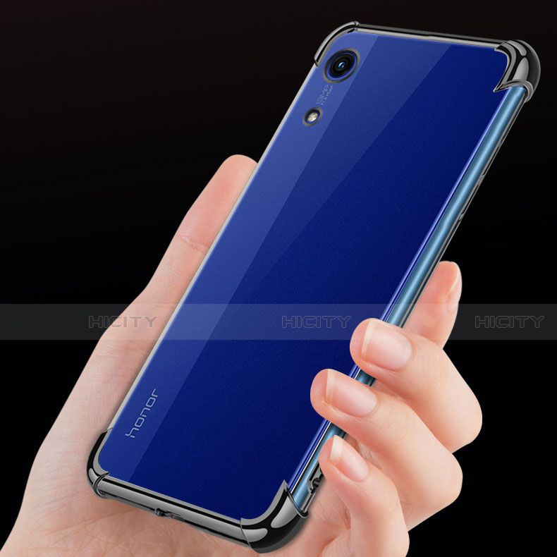 Custodia Silicone Trasparente Ultra Sottile Morbida T11 per Huawei Y6 Pro (2019) Nero