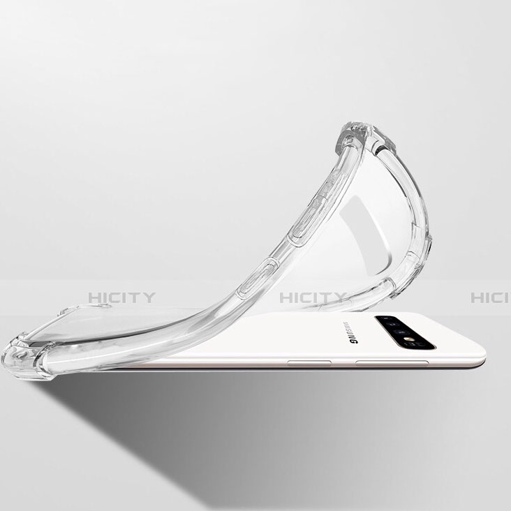 Custodia Silicone Trasparente Ultra Sottile Morbida T11 per Samsung Galaxy S10 5G Chiaro