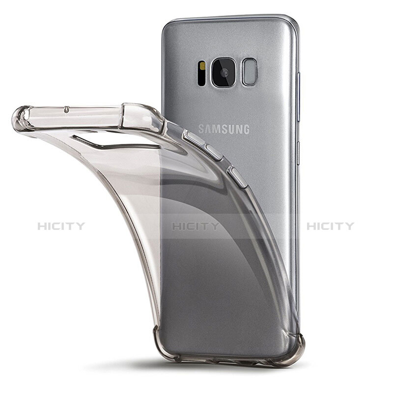 Custodia Silicone Trasparente Ultra Sottile Morbida T11 per Samsung Galaxy S8 Grigio