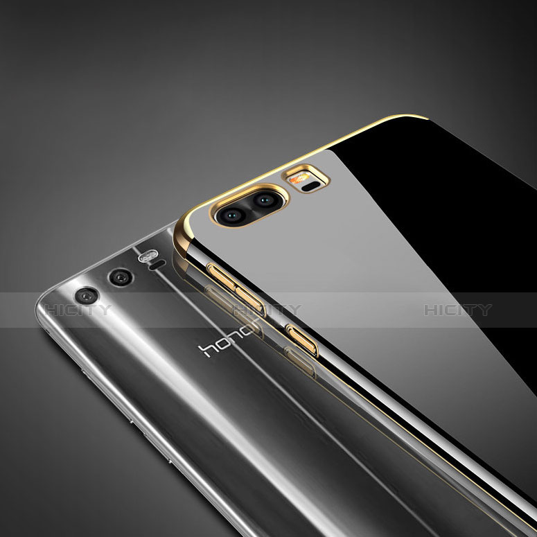 Custodia Silicone Trasparente Ultra Sottile Morbida T12 per Huawei Honor 9 Premium Oro
