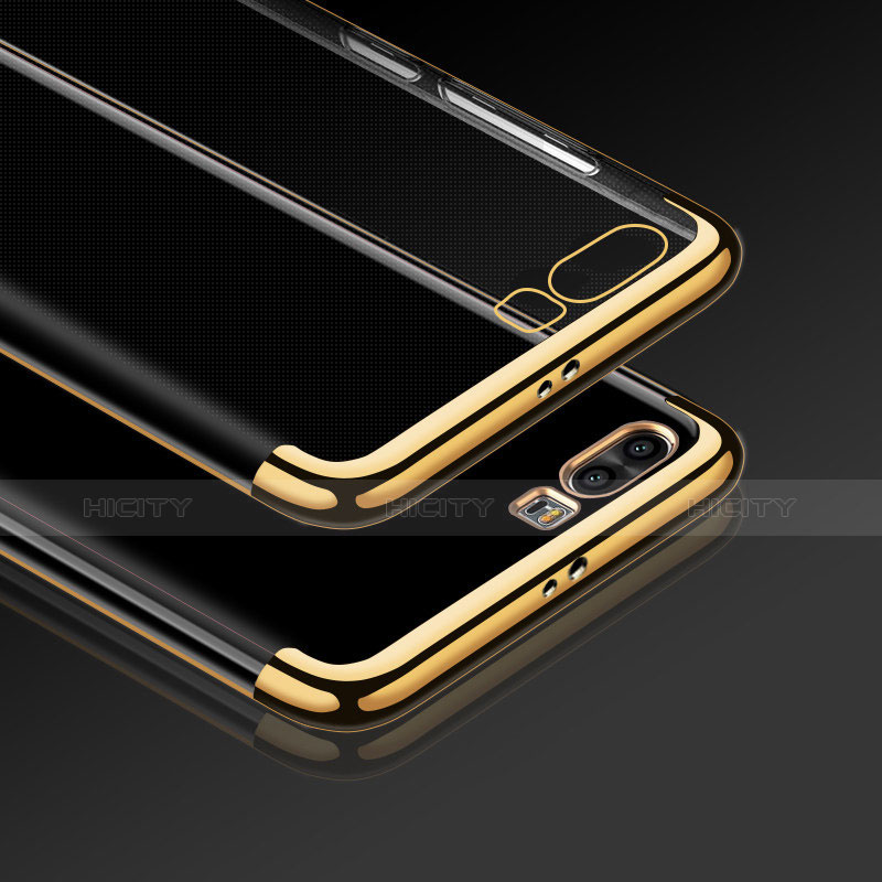 Custodia Silicone Trasparente Ultra Sottile Morbida T12 per Huawei Honor 9 Premium Oro