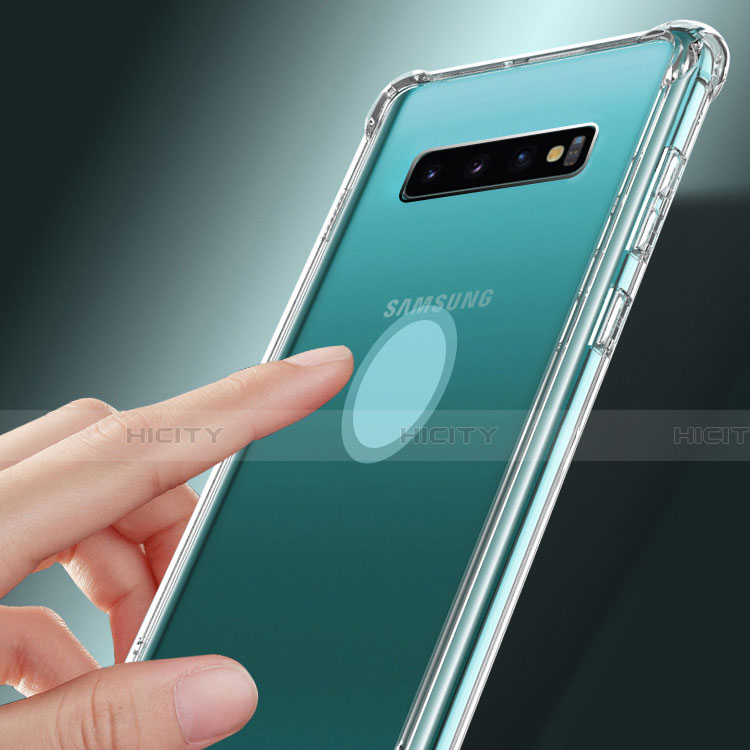 Custodia Silicone Trasparente Ultra Sottile Morbida T12 per Samsung Galaxy S10 5G Chiaro