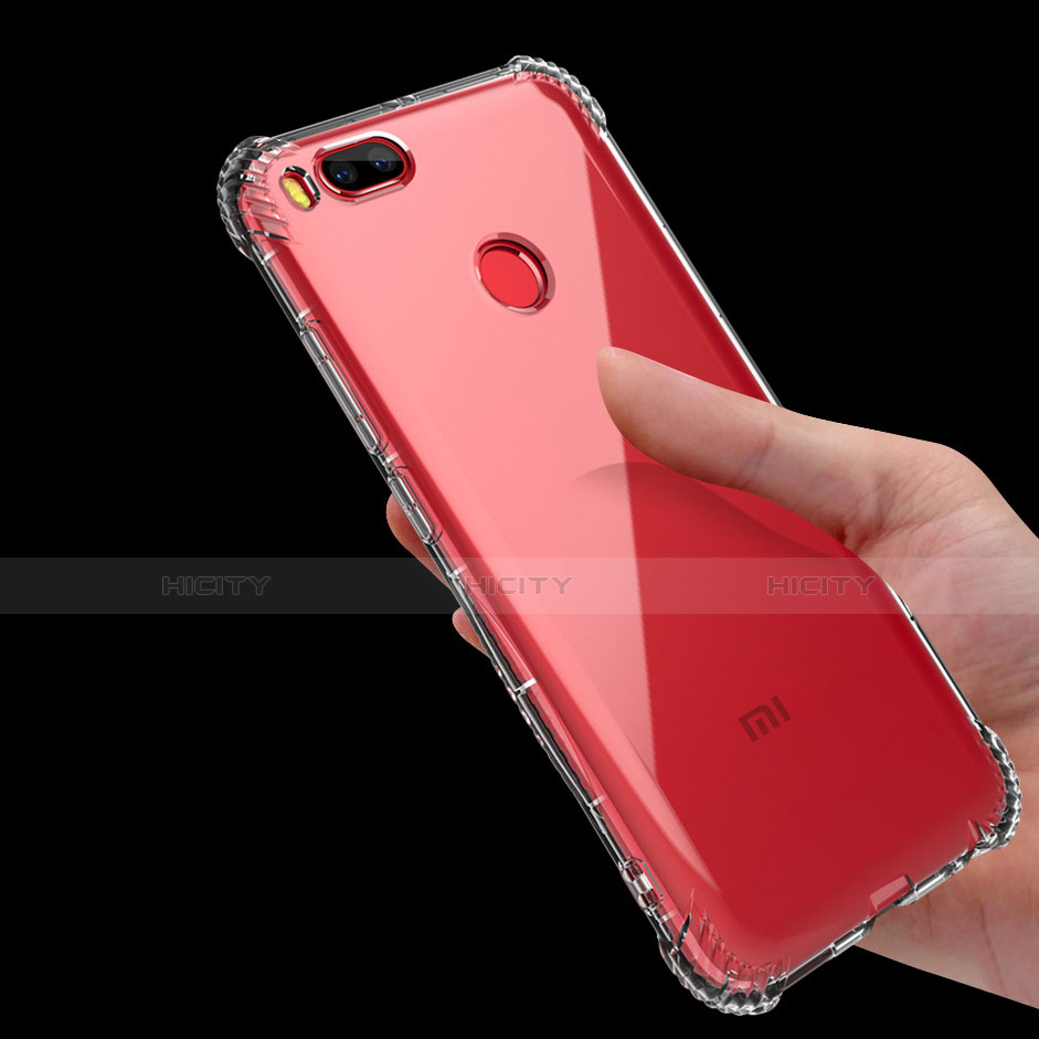 Custodia Silicone Trasparente Ultra Sottile Morbida T12 per Xiaomi Mi A1 Chiaro