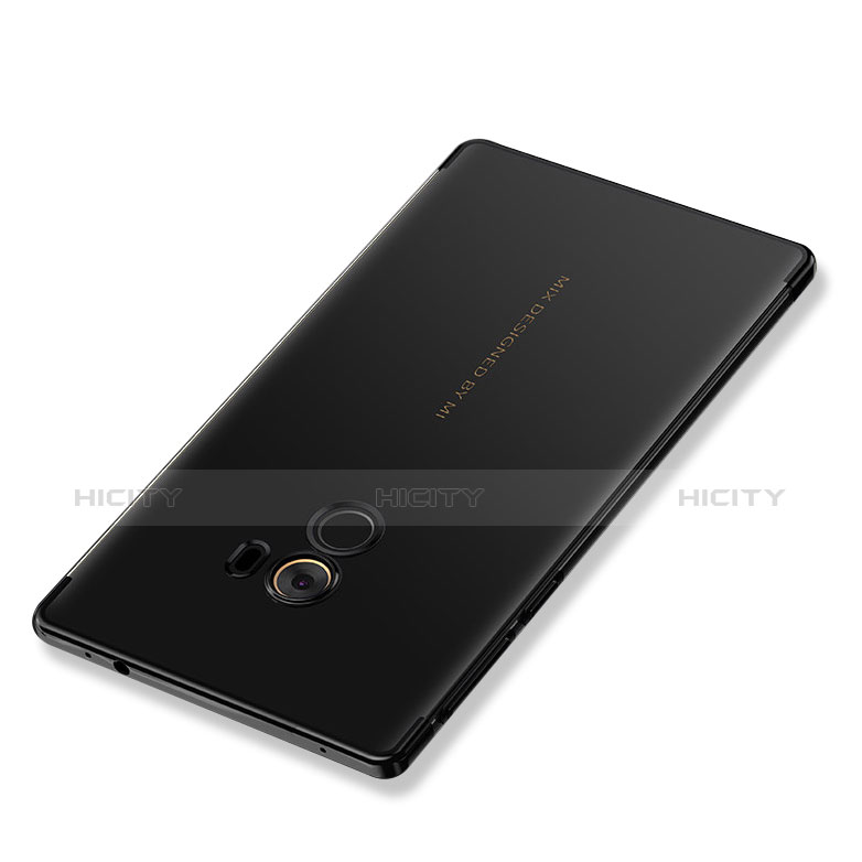 Custodia Silicone Trasparente Ultra Sottile Morbida T12 per Xiaomi Mi Mix 2 Nero