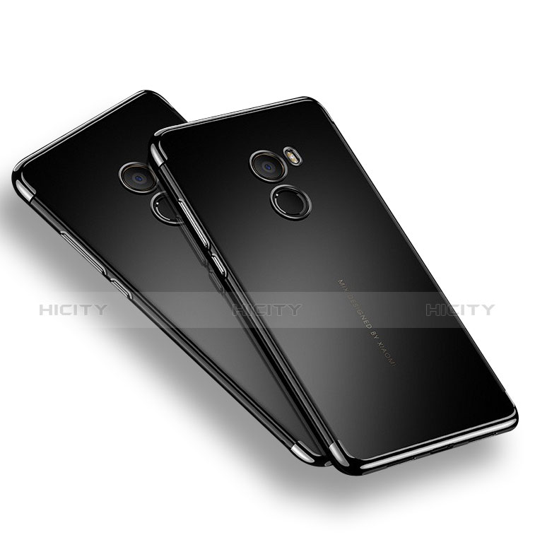 Custodia Silicone Trasparente Ultra Sottile Morbida T12 per Xiaomi Mi Mix 2 Nero