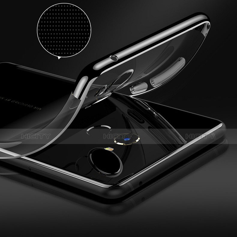 Custodia Silicone Trasparente Ultra Sottile Morbida T12 per Xiaomi Mi Mix 2 Nero
