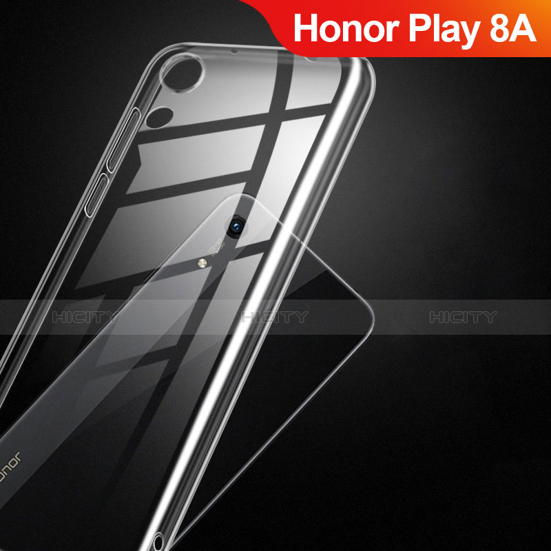 Custodia Silicone Trasparente Ultra Sottile Morbida T14 per Huawei Honor Play 8A Chiaro