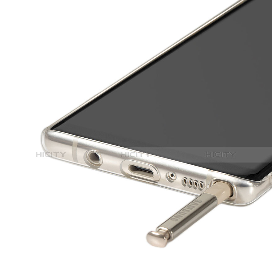 Custodia Silicone Trasparente Ultra Sottile Morbida T14 per Samsung Galaxy Note 8 Chiaro
