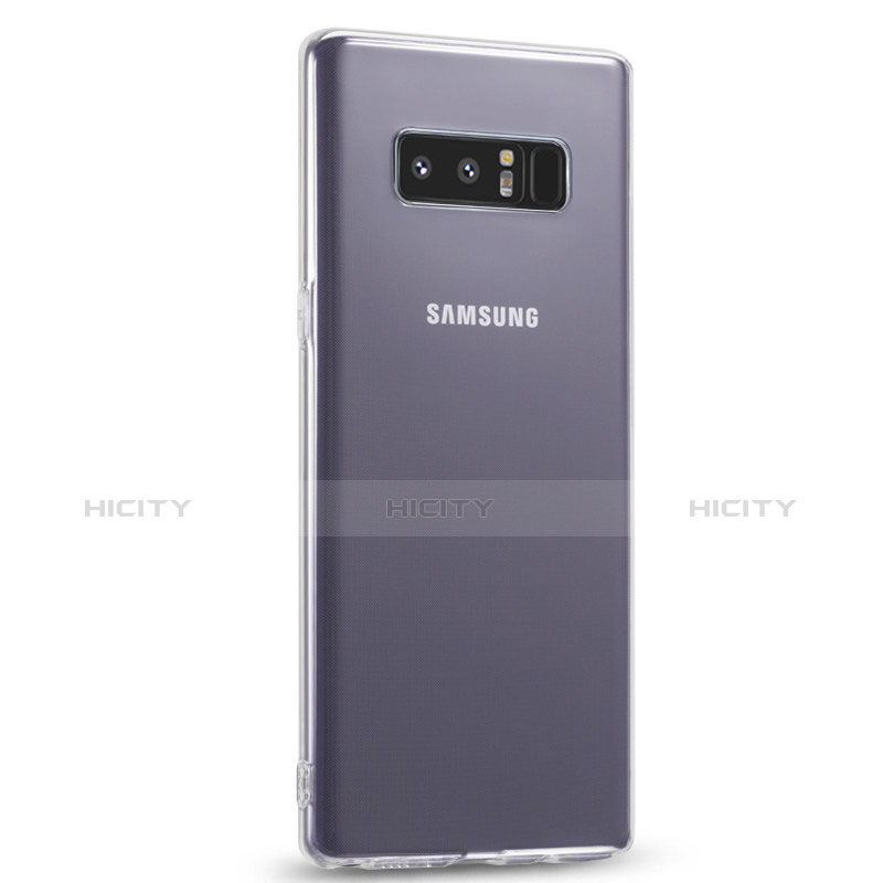 Custodia Silicone Trasparente Ultra Sottile Morbida T14 per Samsung Galaxy Note 8 Chiaro