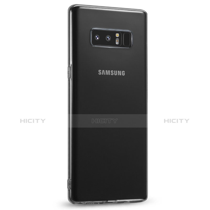 Custodia Silicone Trasparente Ultra Sottile Morbida T14 per Samsung Galaxy Note 8 Duos N950F Chiaro