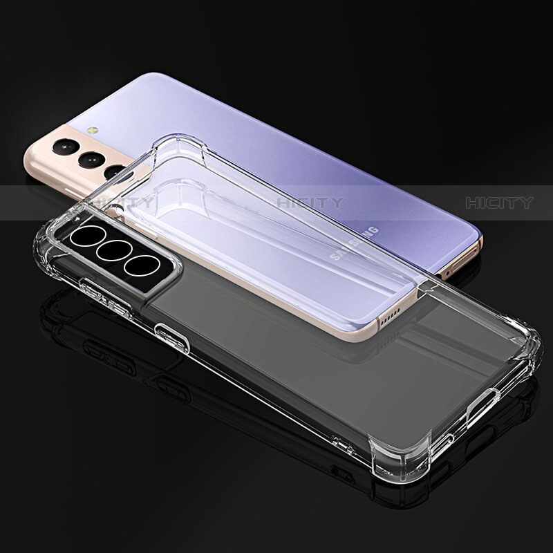 Custodia Silicone Trasparente Ultra Sottile Morbida T14 per Samsung Galaxy S22 Plus 5G Chiaro