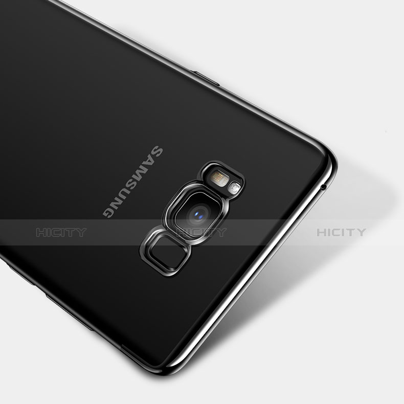 Custodia Silicone Trasparente Ultra Sottile Morbida T14 per Samsung Galaxy S8 Nero