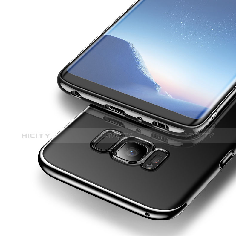 Custodia Silicone Trasparente Ultra Sottile Morbida T14 per Samsung Galaxy S8 Plus Nero