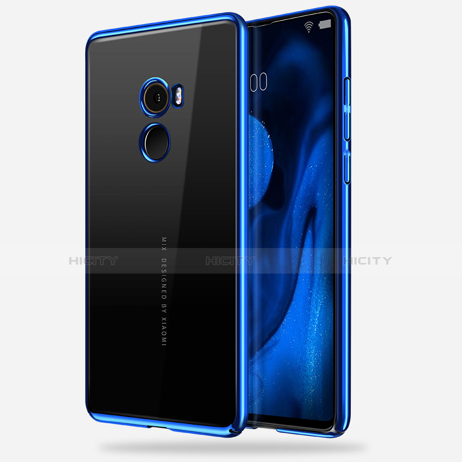 Custodia Silicone Trasparente Ultra Sottile Morbida T14 per Xiaomi Mi Mix Evo Blu