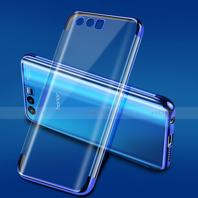 Custodia Silicone Trasparente Ultra Sottile Morbida T15 per Huawei Honor 9 Blu