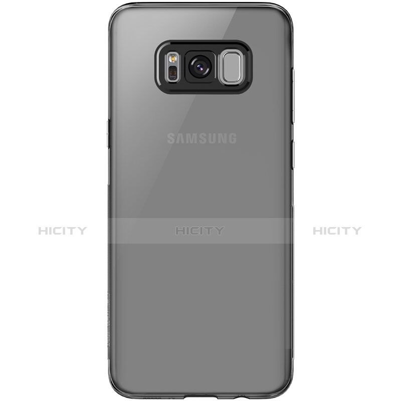 Custodia Silicone Trasparente Ultra Sottile Morbida T15 per Samsung Galaxy S8 Plus Nero