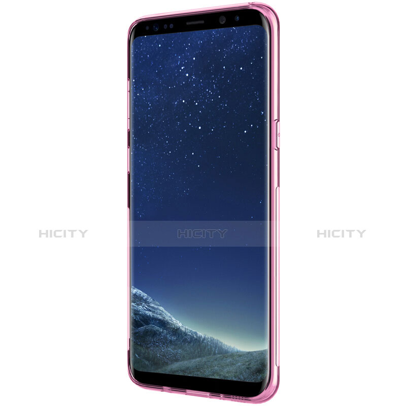 Custodia Silicone Trasparente Ultra Sottile Morbida T15 per Samsung Galaxy S8 Plus Rosa
