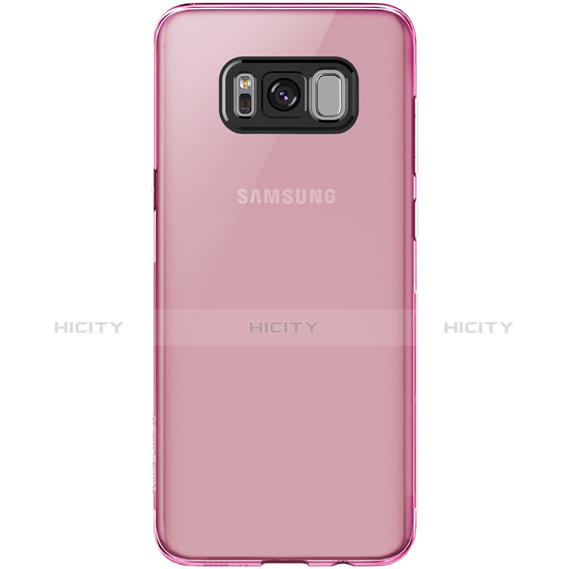 Custodia Silicone Trasparente Ultra Sottile Morbida T15 per Samsung Galaxy S8 Rosa