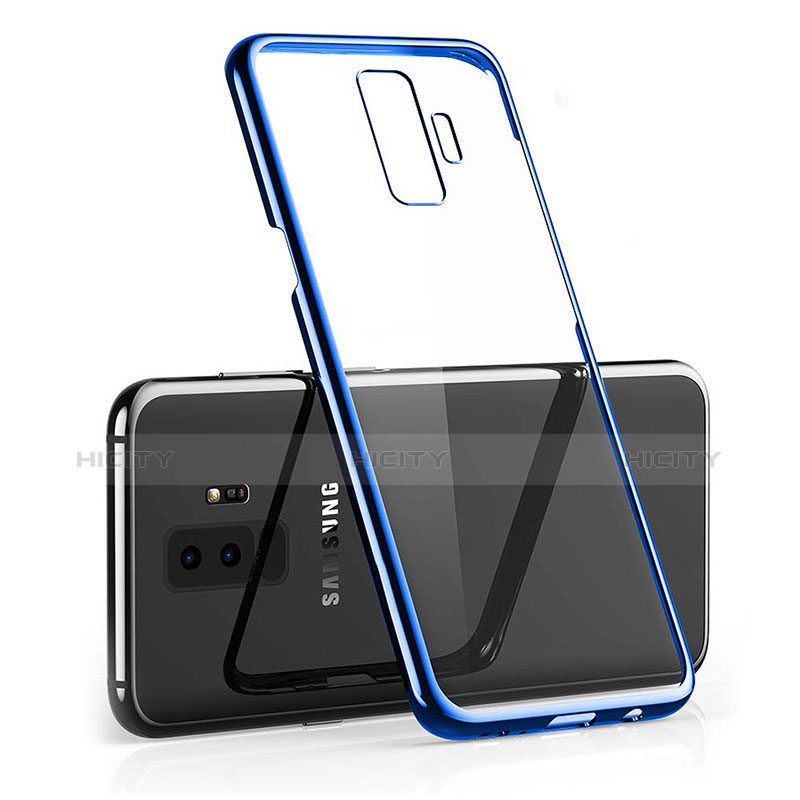 Custodia Silicone Trasparente Ultra Sottile Morbida T15 per Samsung Galaxy S9 Plus Blu