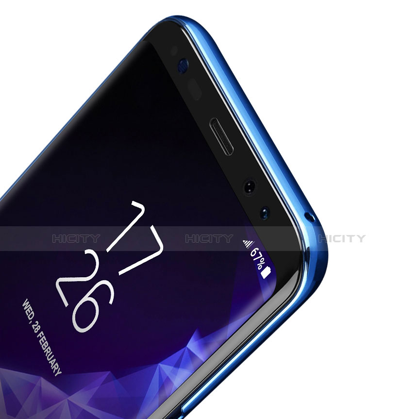 Custodia Silicone Trasparente Ultra Sottile Morbida T15 per Samsung Galaxy S9 Plus Blu